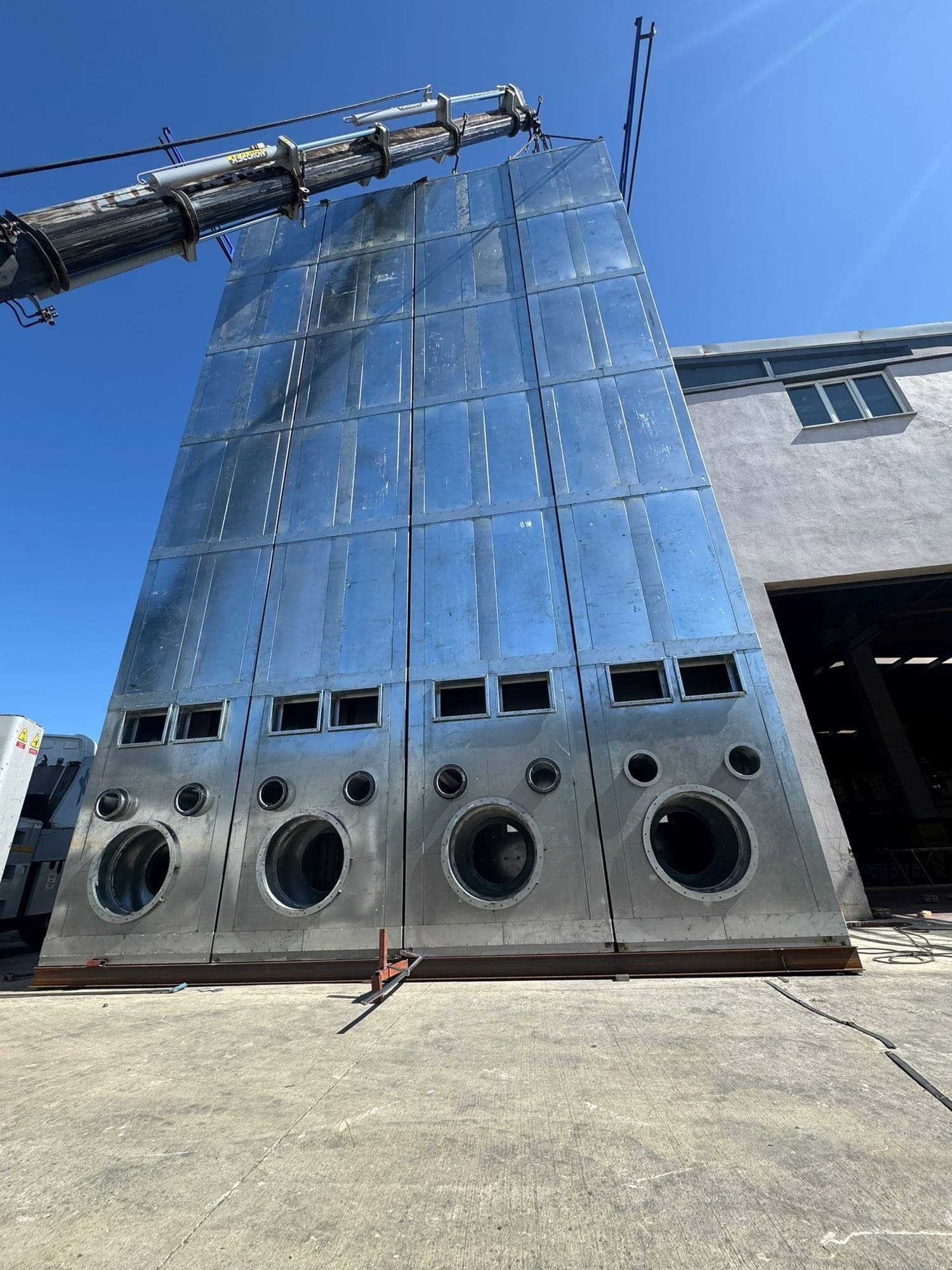 Curing oven prepared for factory acceptance testing